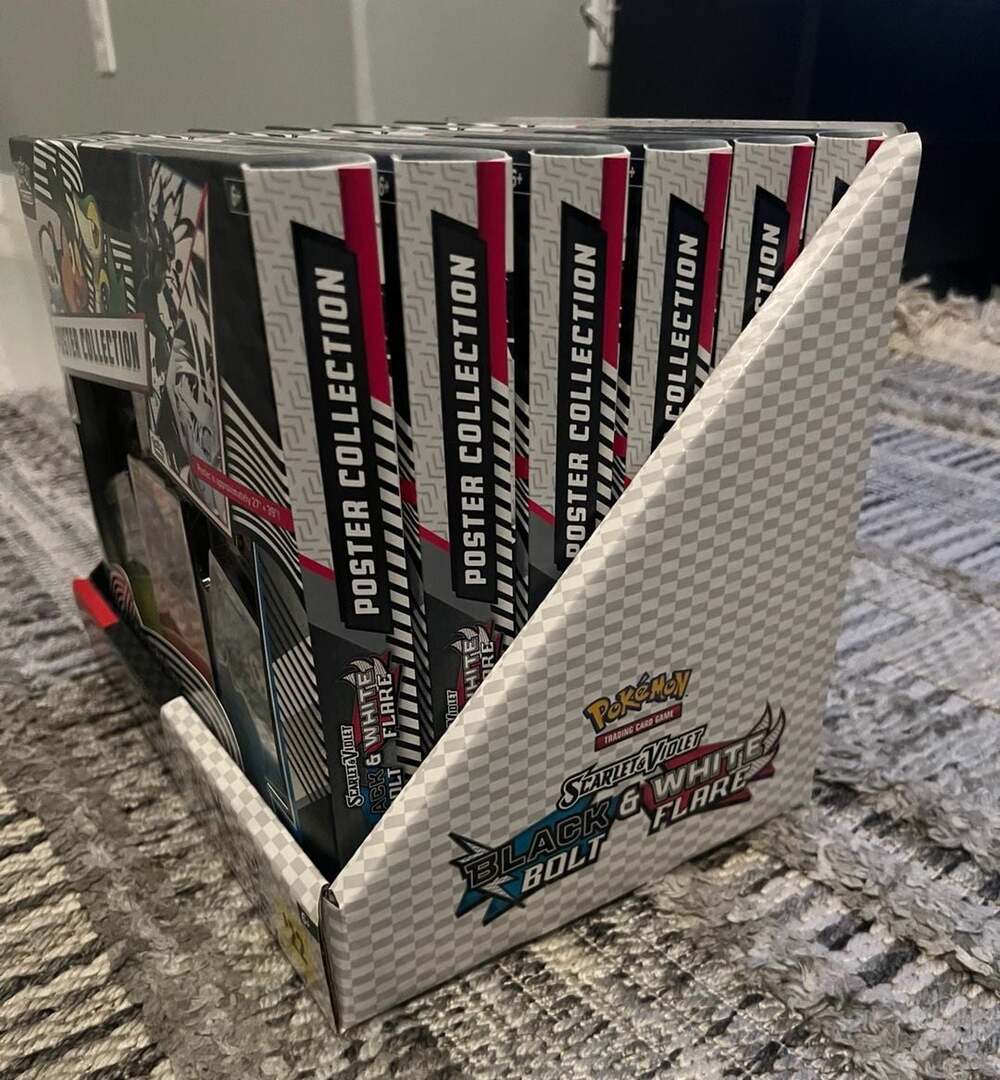 6 x Pokémon Scarlet & Violet Black & White Flare Poster Collection